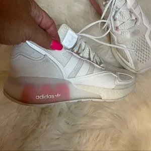 ＾＾ adidas | Shoes | Adidas Zx 2k Boost Sneakers White Pink 9542